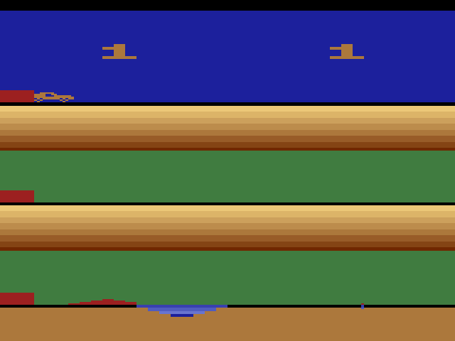 Dukes of Hazzard (AKA Stunt Cycle) (Paddle) — скриншот игры