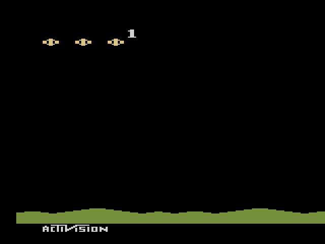 Super Action Pak - Pitfall, Barnstorming, Grand Prix, Laser Blast — game screenshot