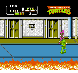 Teenage Mutant Ninja Turtles II - The Arcade Game (USA) — скриншот игры