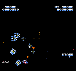 Gyruss (USA) — скриншот игры