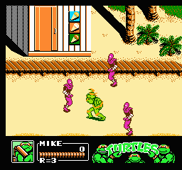 Teenage Mutant Ninja Turtles III - The Manhattan Project (USA) — скриншот игры