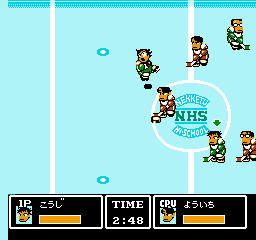 Ike Ike! Nekketsu Hockey-bu - Subette Koronde Dairantou (Japan) — скриншот игры