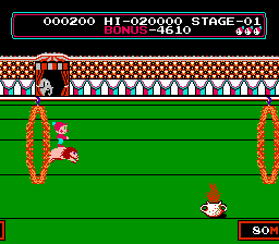 Circus Charlie (Japan) — скриншот игры